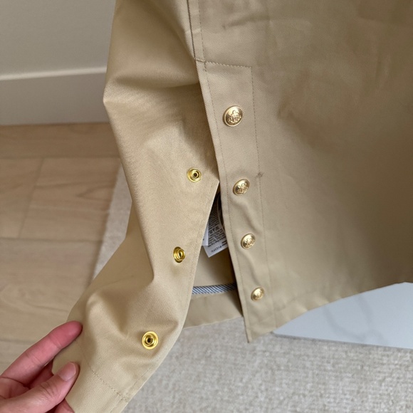 J.Crew Waxed Long Barn Jacket Size Petite XS - Picture 5 of 7